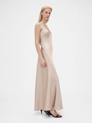 GapStudio Beige Satin Slip Maxi Dress - Image 3 of 7