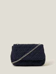 Accessorize Blue Boucle Chain Shoulder Bag - Image 1 of 5