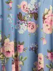 Gap Blue Floral Linen-Blend Square-Neck Maxi Summer Dress - Image 5 of 5