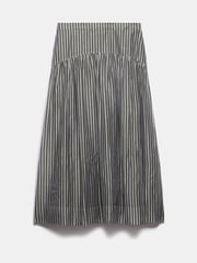 Mint Velvet Green Khaki Spot Print Midi Skirt - Image 6 of 8