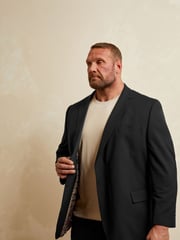 BadRhino Big & Tall Black Plain Suit Jacket - Image 2 of 2