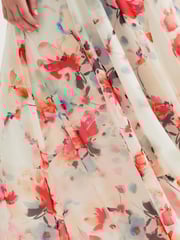 Scarlett & Jo White Isabelle Cerise Purple Angel Sleeve Maxi Dress - Image 4 of 4