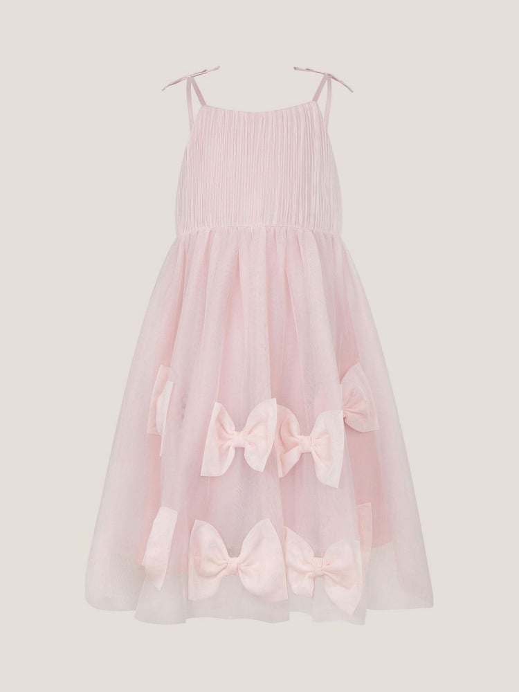 Monsoon Pink Irene Bow Tulle Party Dress - Image 2 of 3