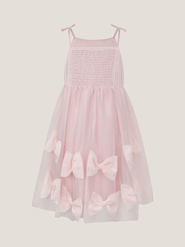 Monsoon Pink Irene Bow Tulle Party Dress - Image 3 of 3