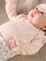 Mamas & Papas Floral Print Outfit Set 5 Piece - Image 4 of 10