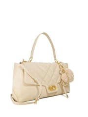 Dune London Cream Regency Large Premium Shoulder Bag - Image 3 of 6