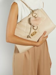 Dune London Cream Regency Large Premium Shoulder Bag - Image 6 of 6