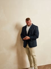 BadRhino Big & Tall Blue Plain Suit Jacket - Image 1 of 2