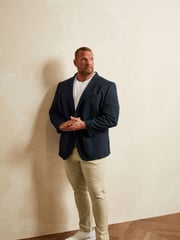 BadRhino Big & Tall Blue Plain Suit Jacket - Image 2 of 2