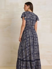 Long Tall Sally Blue Button Maxi Dress - Image 3 of 4