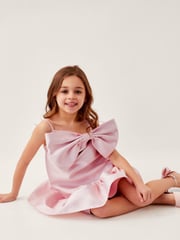 Monsoon Pink Willow Duchess Bow Dress - Image 1 of 4