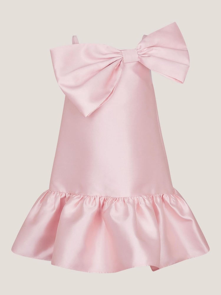 Monsoon Pink Willow Duchess Bow Dress - Image 2 of 4