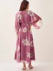Monsoon Pink Amelia Wrap Maxi Dress - Image 4 of 4