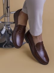 Jones Bootmaker Quennell Leather Penny Loafers - Image 1 of 7