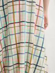 Seasalt Cornwall Cream Petite Belle Fit-and-flare Midi 100% Cotton Dress - Image 3 of 5
