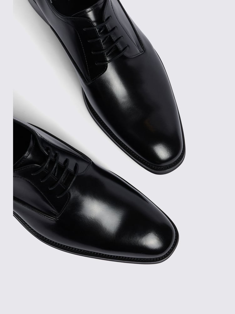 MOSS Black John Wilms Derby Shoes - Image 4 of 4