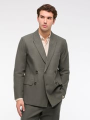 Abercrombie & Fitch Green Double Breasted Blazer - Image 3 of 10