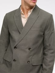 Abercrombie & Fitch Green Double Breasted Blazer - Image 6 of 10