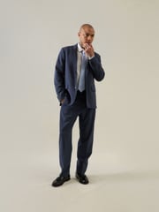 Abercrombie & Fitch Single Breasted Linen Blazer - Image 5 of 11