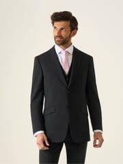 Skopes Black Tailored Fit Wool Rich Darwin Suit Jacket - Image 1 of 4
