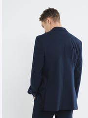 River Island Blue Tailored Suit Jacket - Image 2 of 4