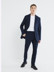 River Island Blue Tailored Suit Jacket - Image 3 of 4