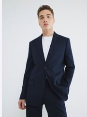 River Island Blue Tailored Suit Jacket - Image 4 of 4