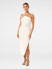 Forever New White Irene Petite Embellished Asymmetrical Bodycon Dress - Image 5 of 5