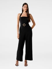 Forever New Black Remmie Halter Neck Jumpsuit - Image 1 of 5
