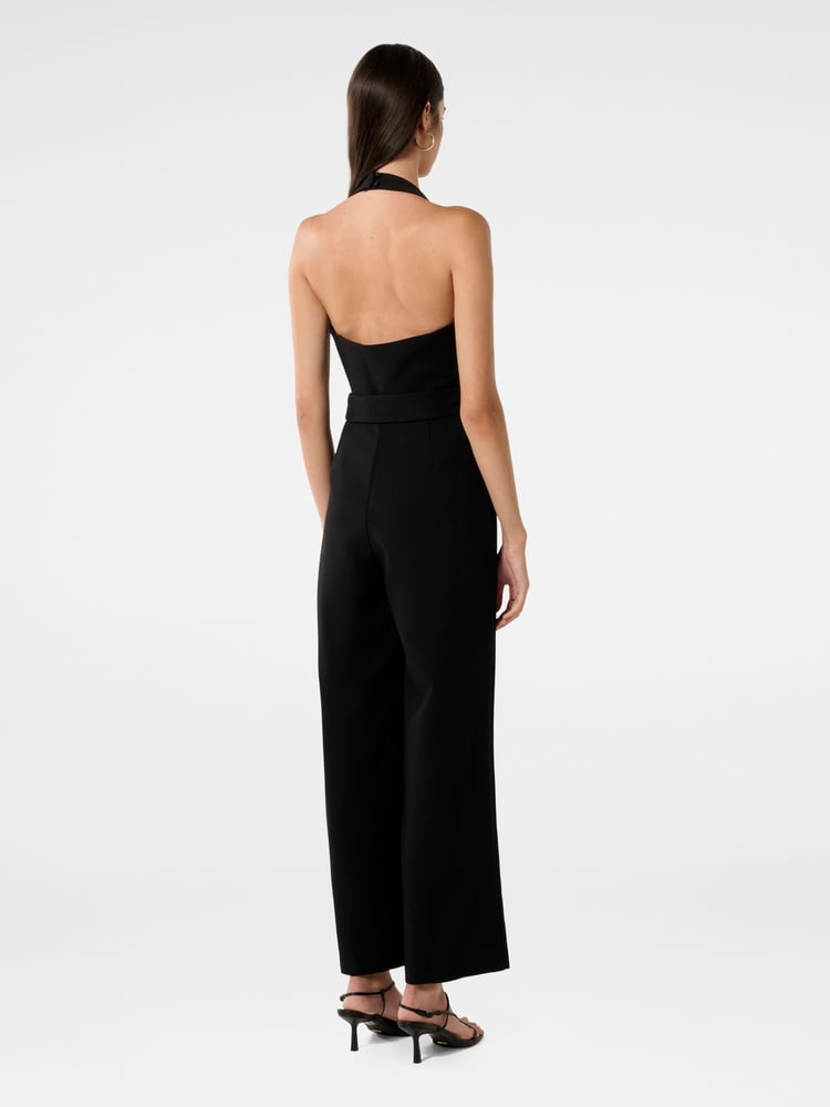 Forever New Black Remmie Halter Neck Jumpsuit - Image 2 of 5
