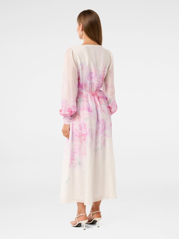 Forever New Pink Kahlani Printed Midi Dress - Image 2 of 4