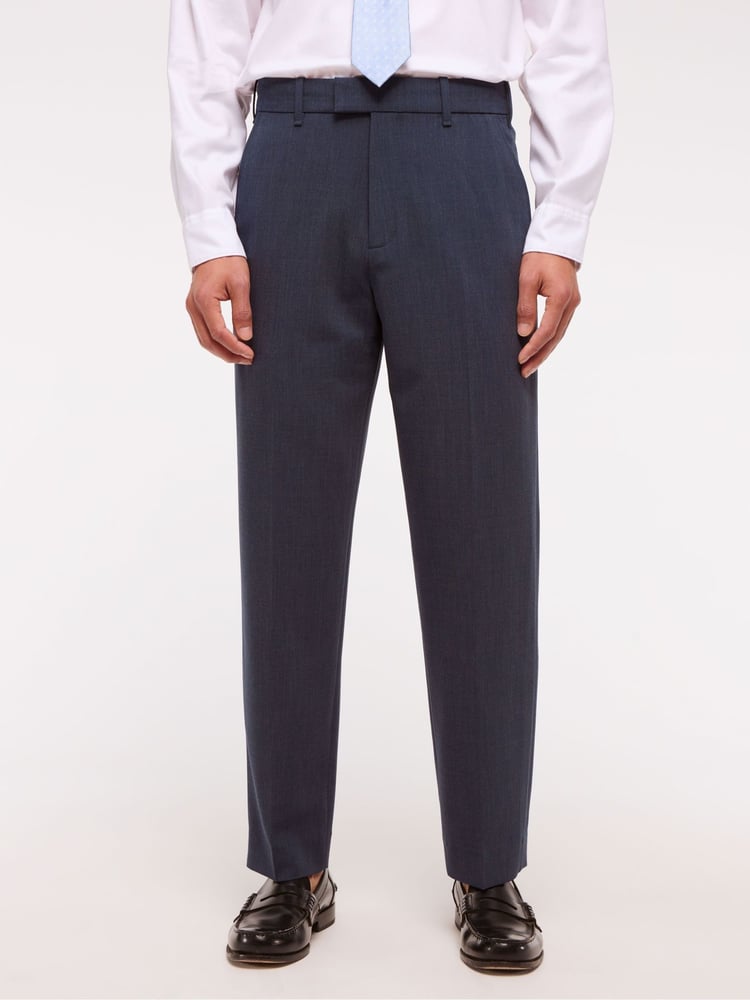 Abercrombie & Fitch Blue Classic Suit Trousers - Image 1 of 6