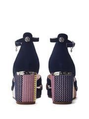 Moda in Pelle Pink May Strappy Wedge Sandals - Image 3 of 4
