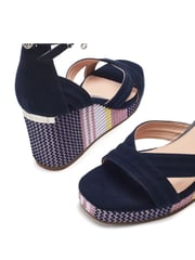 Moda in Pelle Pink May Strappy Wedge Sandals - Image 4 of 4