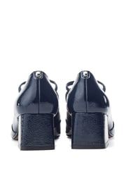 Moda in Pelle Garlande Elastic Cross Strap Block Heel Shoes - Image 4 of 5