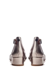 Moda in Pelle Macadamia Low Heel Ankle Strap Leather Sandals - Image 3 of 4