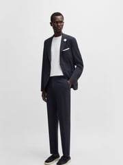 BOSS Blue Hanry Slim-Fit Tailored Suit Jacket - Image 3 of 7