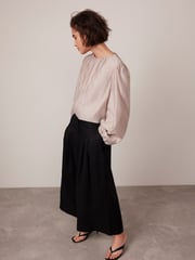 Mint Velvet Cream Sheer Puff Sleeve Blouse - Image 5 of 8