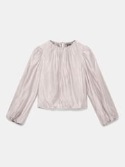 Mint Velvet Cream Sheer Puff Sleeve Blouse - Image 7 of 8