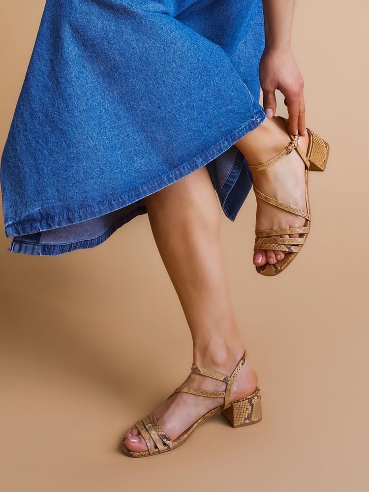 Jones Bootmaker Ginette2 Heeled Leather Sandals - Image 1 of 6