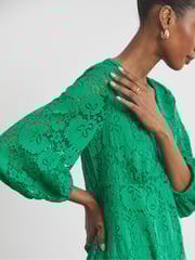 Joanna Hope Purple Value Lace Dress - Image 3 of 4