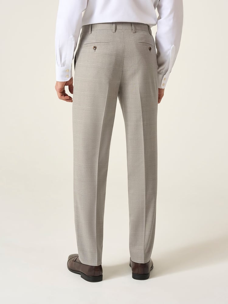 Skopes Natural Tailored Fit Check Charlie Suit Trousers - Image 1 of 4