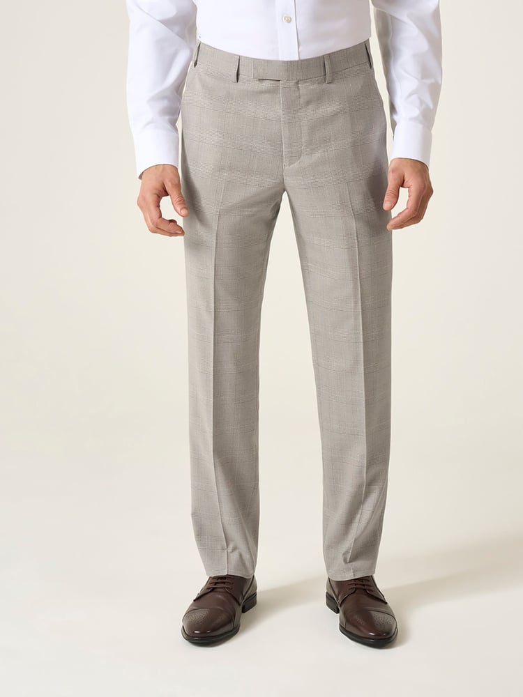 Skopes Natural Tailored Fit Check Charlie Suit Trousers - Image 2 of 4