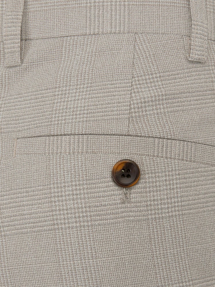 Skopes Natural Tailored Fit Check Charlie Suit Trousers - Image 4 of 4