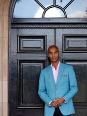Skopes Aqua Blue Tailored Fit Jamie Semi Plain Blazer Jacket - Image 7 of 9