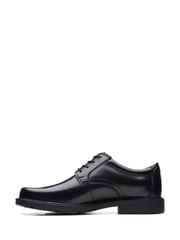 Clarks Black Wide Fit (H) Leather Kerton Lace Shoes - Image 2 of 7