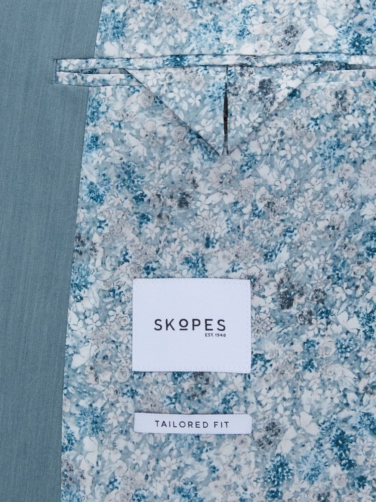 Skopes Blue Tailored Tailored Fit Beckett Suit Jacket - Image 6 of 6