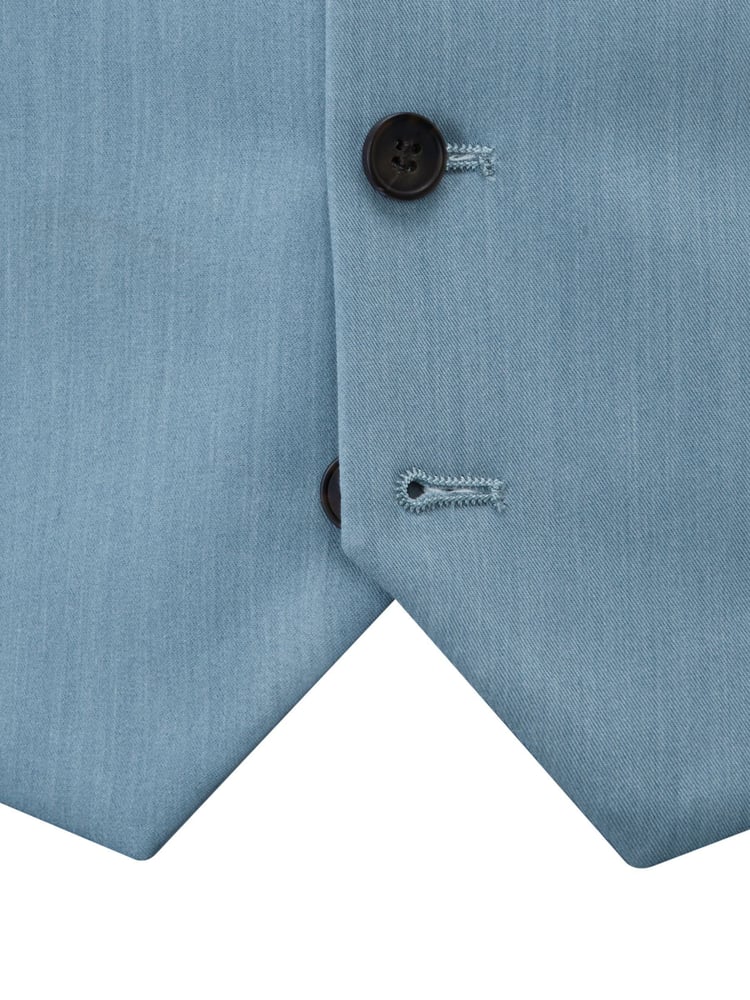 Skopes Blue Tailored Fit Beckett Suit Waistcoat - Image 4 of 4