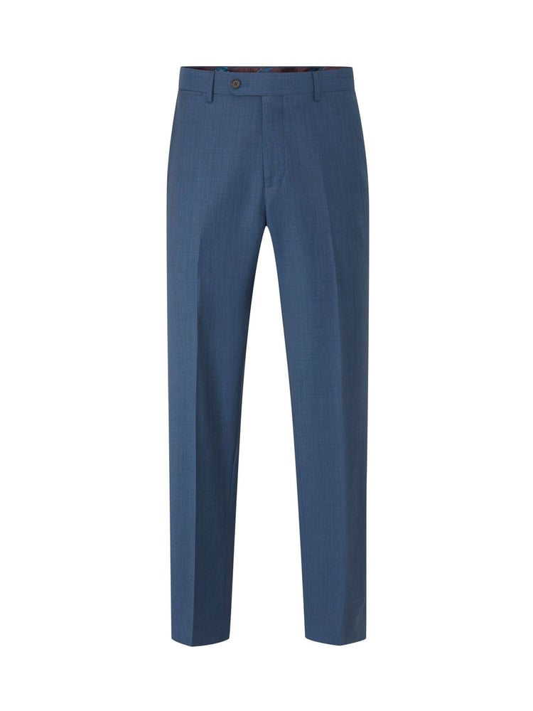 Skopes Blue Tailored Fit Remo Wool Rich Suit Trousers - Image 4 of 4