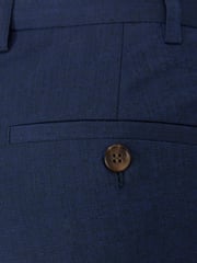 Skopes Blue Tailored Fit Caspian Stretch Look Suit Trousers - Image 4 of 4